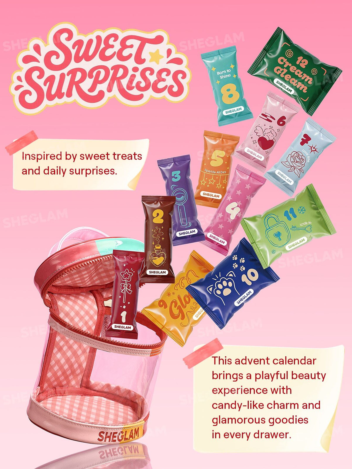CALENDARIO DE ADVIENTO SHEGLAM - Life is Sweet. Limited Edition