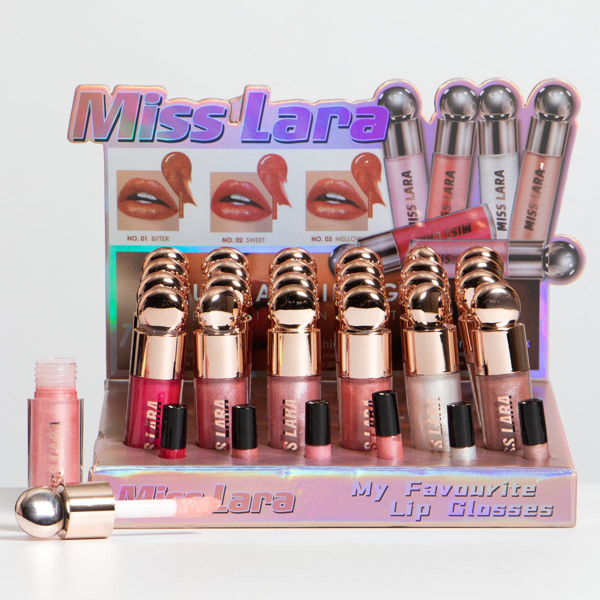 Gloss labial con color ultra brillante MISS LARA