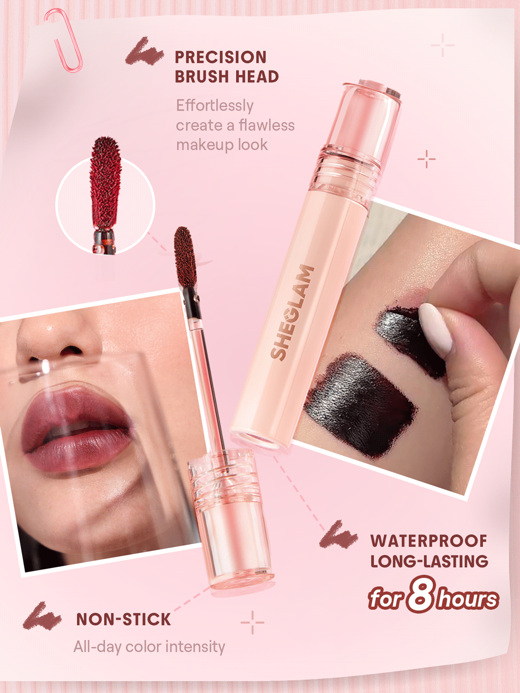 Tinta delineador de labios Peel Off fall in line SHEGLAM