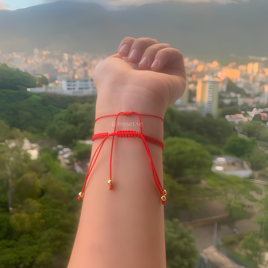 Dúo de pulseras protección + inicial