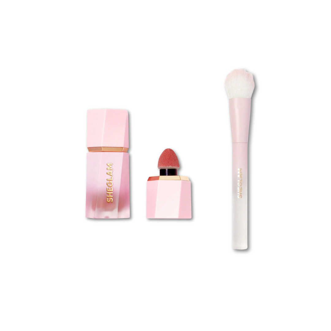 Bundle Blush líquido + Brocha SHEGLAM