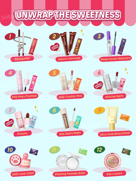 CALENDARIO DE ADVIENTO SHEGLAM - Life is Sweet. Limited Edition