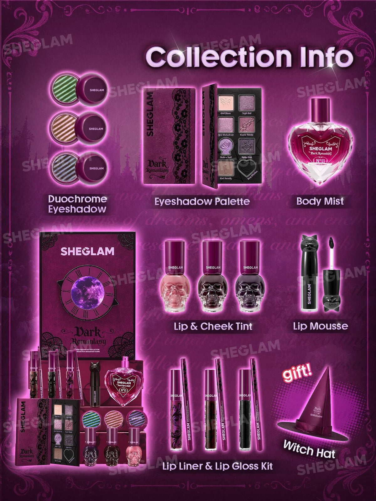 Colección Dark Romantasy SHEGLAM - FULL SET