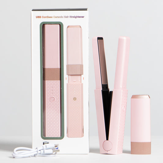 Plancha de Cabello Inalámbrica Portátil de Cerámica – Mini Plancha USB