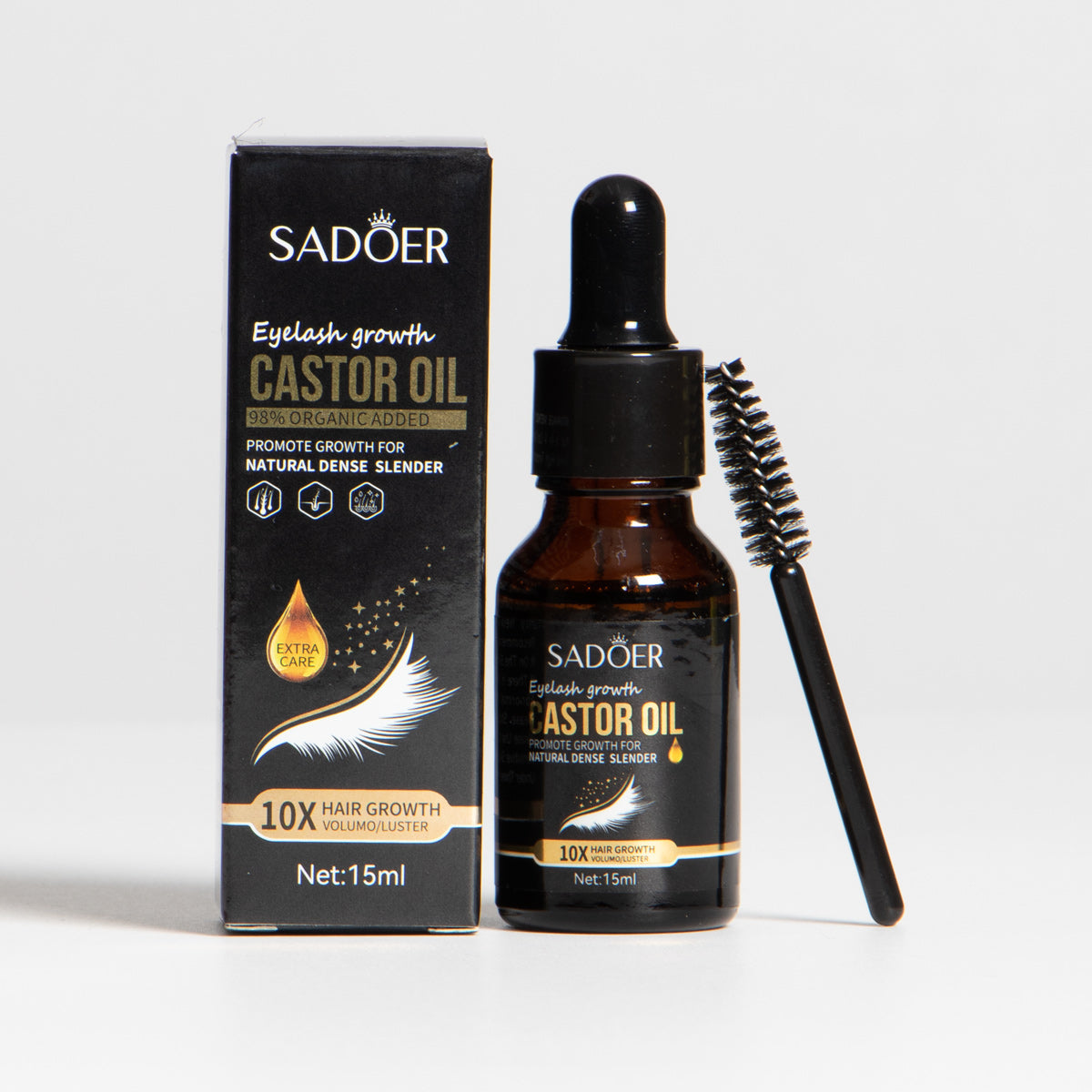 Aceite de ricino para cejas y pestañas SADOER